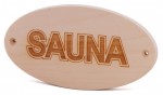 Табличка для бани и сауны SAWO *Sauna* из осины