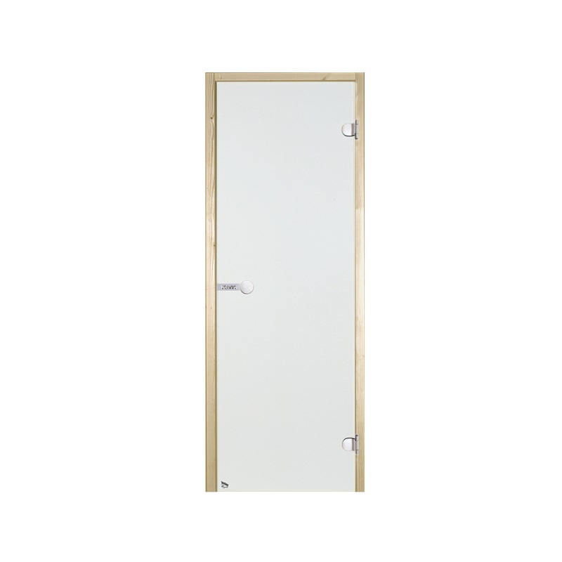 Дверь Harvia STG 7х19 для бани и сауны  прозрачная - сосна (70х190)