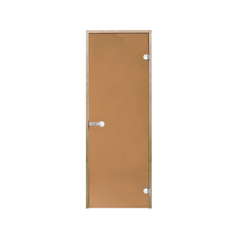 Дверь Harvia STG 7х19 для бани и сауны  бронза - ольха (70х190)