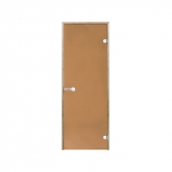 Дверь Harvia STG 8х19 для бани и сауны  бронза - ольха (80х190)