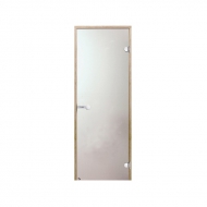 Дверь Harvia STG 8х19 для бани и сауны  сатин - ольха (80х190)