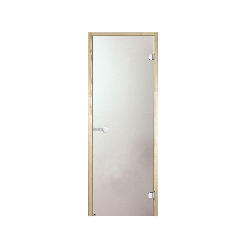 Дверь Harvia STG 9х19 для бани и сауны  сатин - сосна (90х190)
